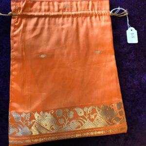 Orange tarot / oracle card bag