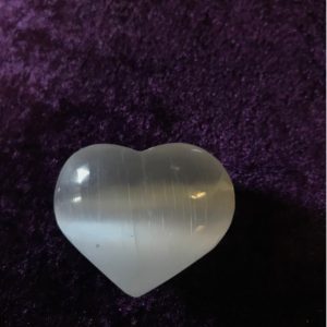 Selenite heart sml