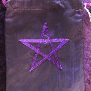 Purple Pentagram Oracle / Tarot bag
