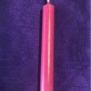 Pink ritual candle