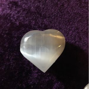 Selenite heart sml